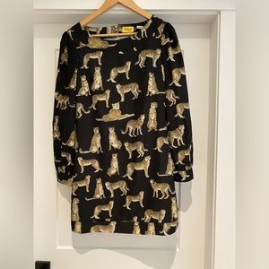 Mini dress with leopards